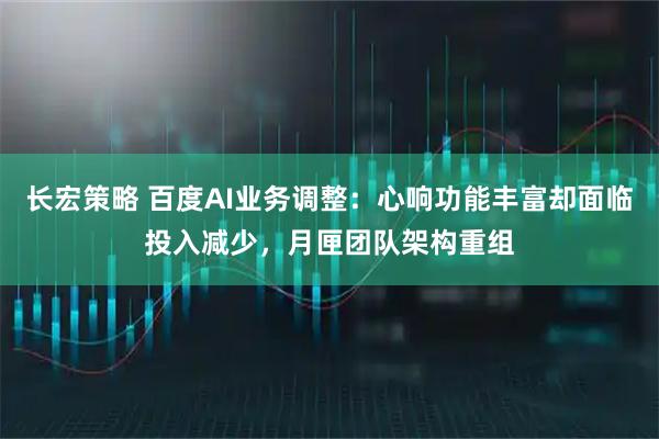 长宏策略 百度AI业务调整：心响功能丰富却面临投入减少，月匣团队架构重组