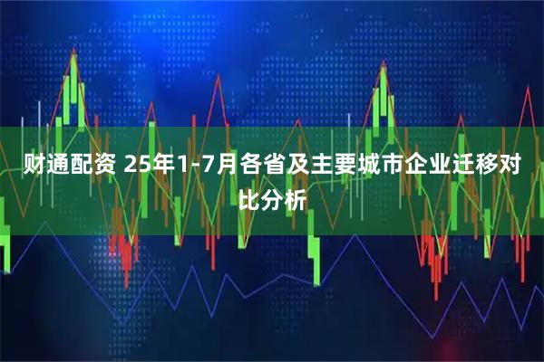 财通配资 25年1-7月各省及主要城市企业迁移对比分析
